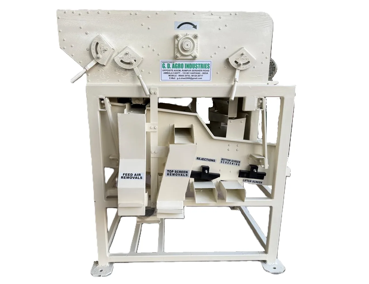 Mini Seed Grader Machine with 200 kg/hr capacity